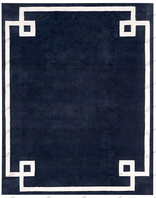 Ковер Navy Bordered 100х120 DOLLY CAPRETS ДИЗАЙНЕРСКИЕ 119794 Синий;белый 