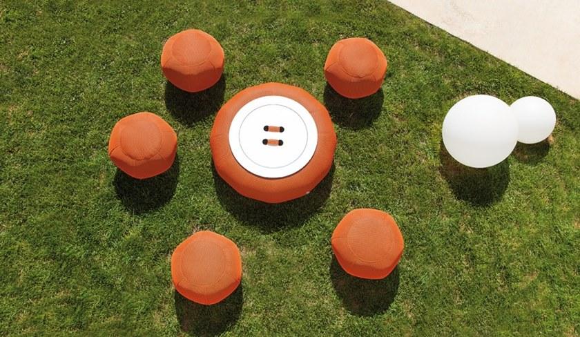 OGO Круглый садовый пуф из ткани sun-id-1440983 - Вид №1