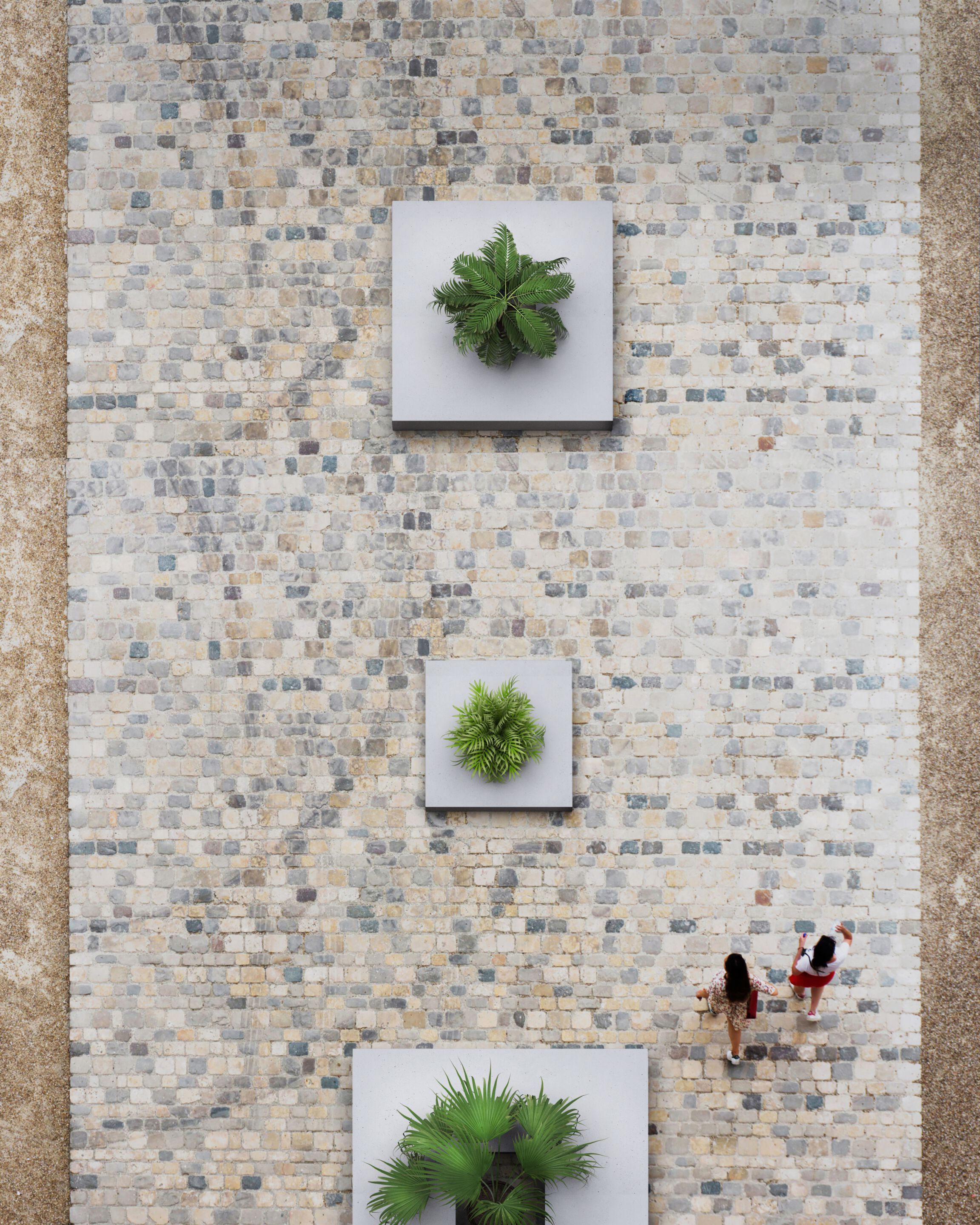 Скамейка из армированного волокном бетона со встроенной сеялкой SIT SQUARE ARCH-00145633 - Вид №6