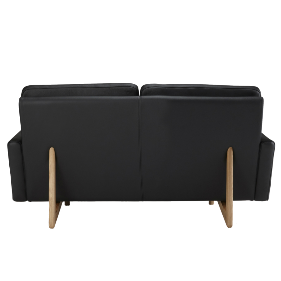 Диван двухместный Egsmark с мягкими подлокотниками, лакированный дуб, черный Kragelund 20002202800 - Вид №6