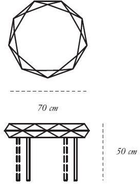 Scarlet Splendour Высокий восьмиугольный металлический стол 88 secrets sun-id-1513290 - Вид №7