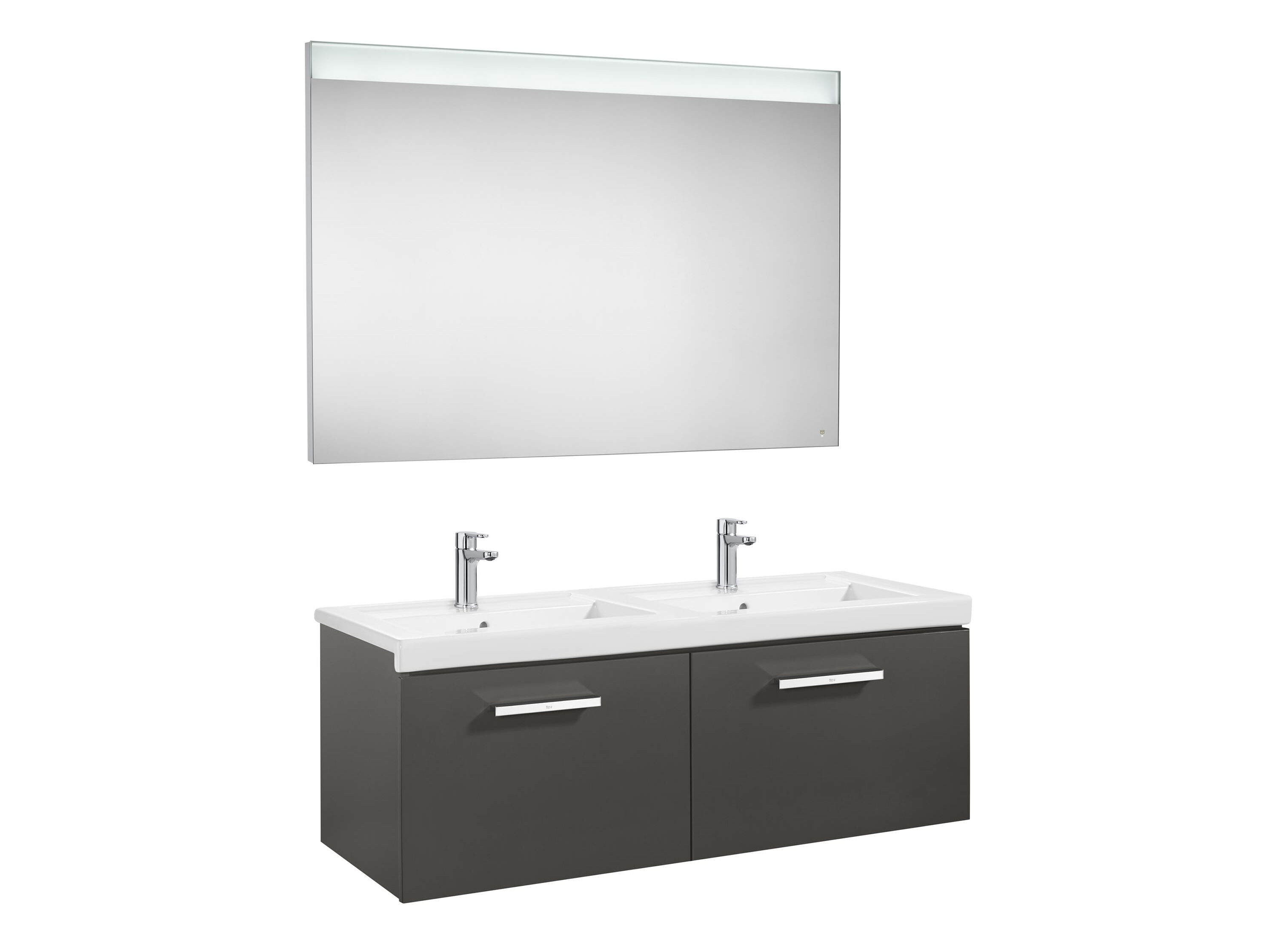 Двойной подвесной туалетный столик с зеркалом Roca Prisma ARCH-00091715 - Вид №5