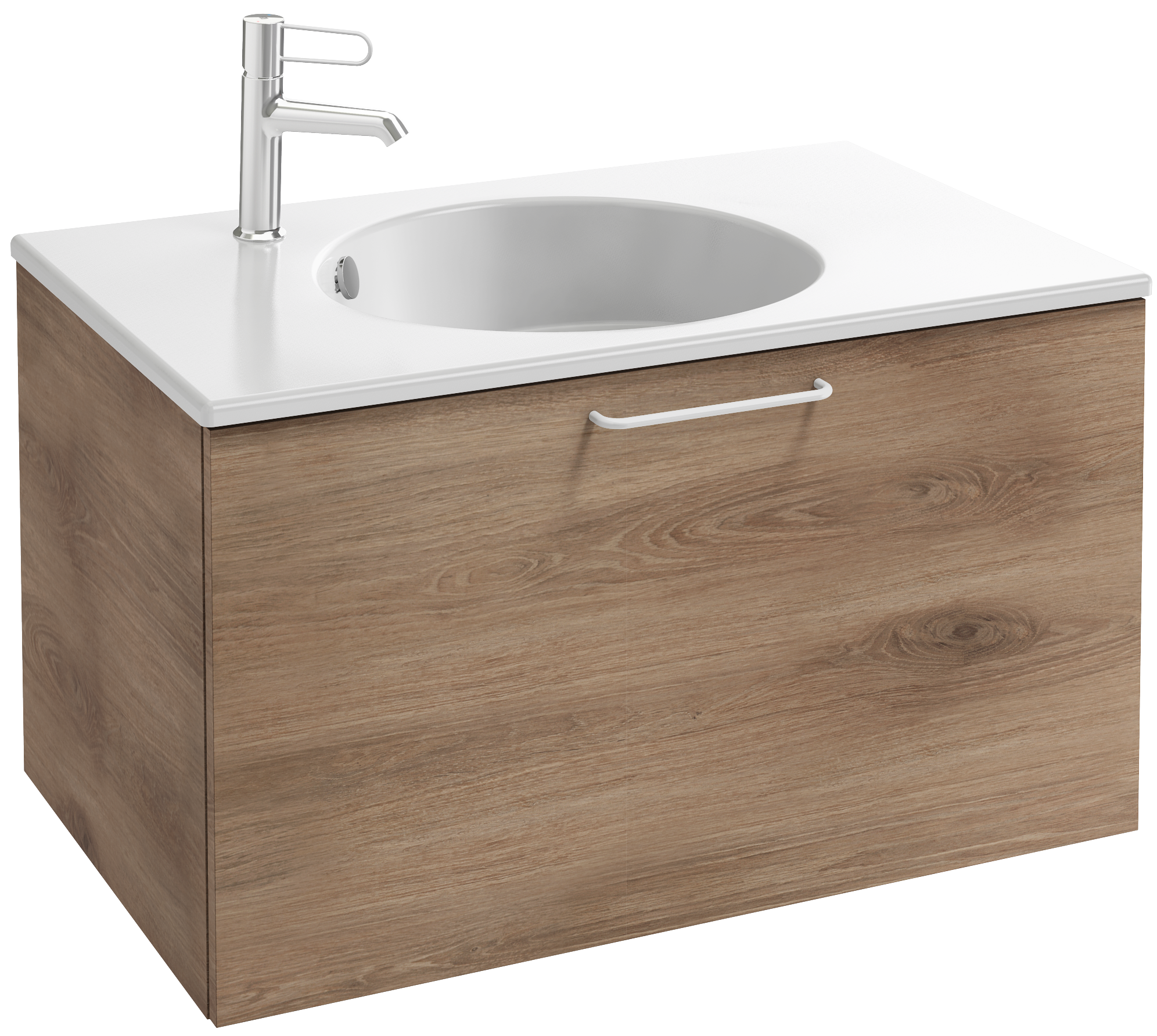 EB2512-R6-G1C Тумба под столешницу 80 см, 1 верхний ящик, белая ручка JACOB DELAFON ODÉON RIVE GAUCHE ODEON RIVE GAUCHE