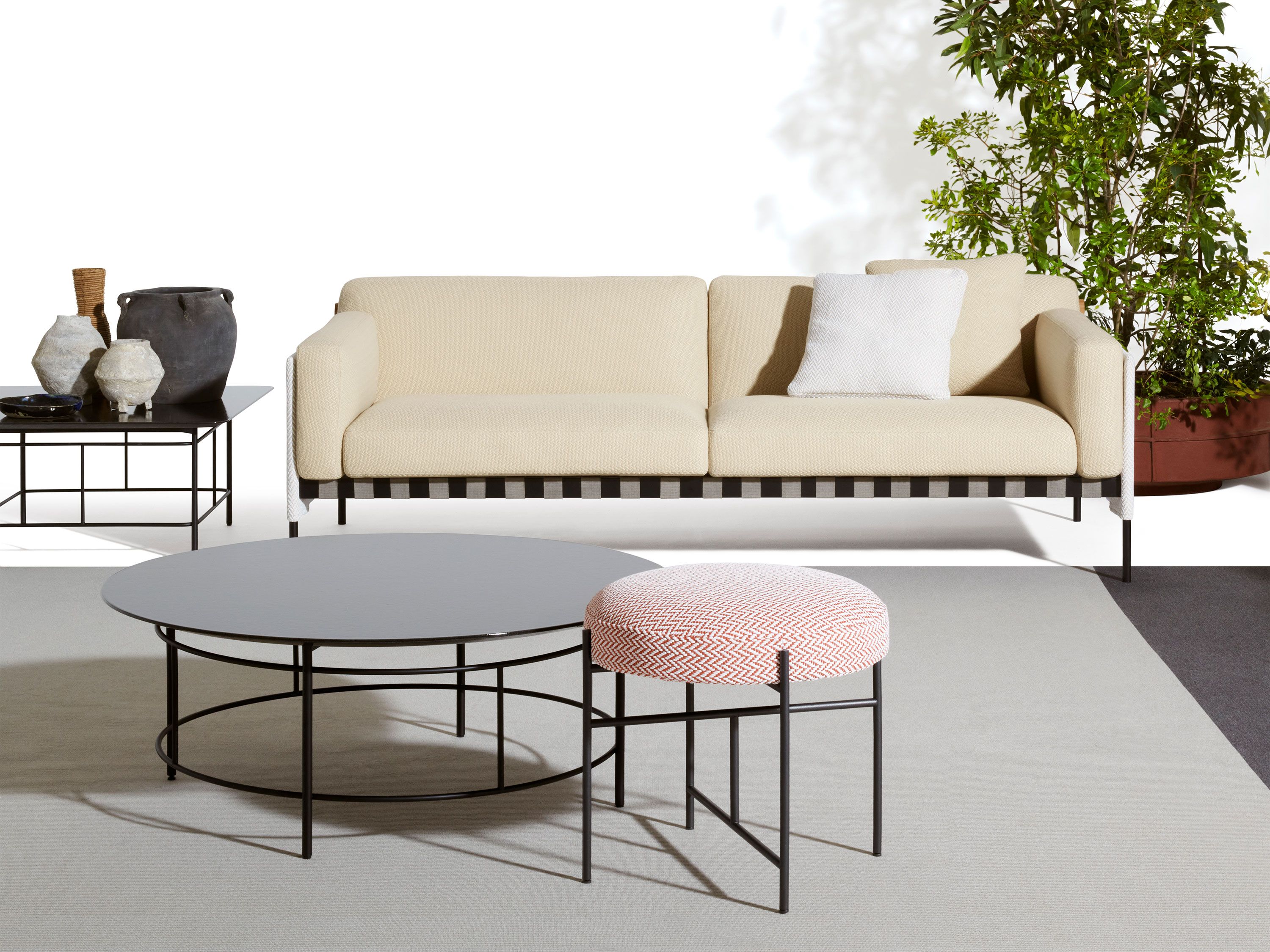 3-местный тканевый съемный садовый диван DE PADOVA Étiquette Outdoor ARCH-00143857 - Вид №2