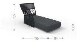 Talenti Модульный садовый диван с шезлонгом Cliff decò sun-id-1479676 - Вид №11