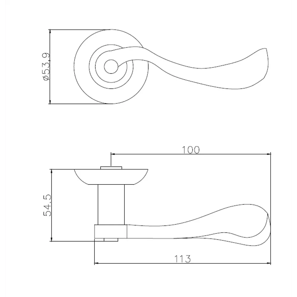 Дверные ручки Edson EDS-26H-R1 бронза для межкомнатных дверей 85167702 STLM-0901297 - Вид №4