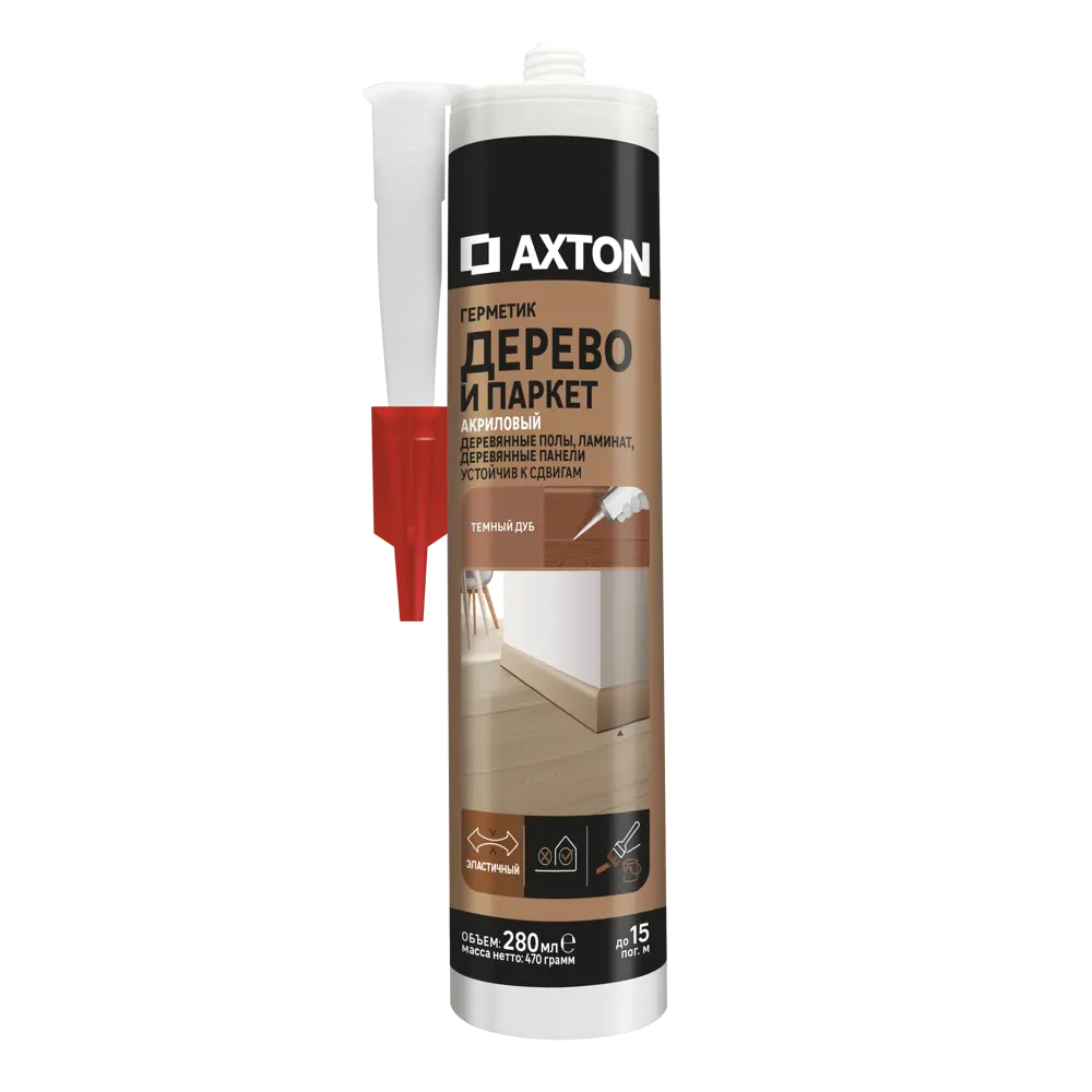 Герметик для дерева Axton цвет темный дуб 280 мл STLM-2167454