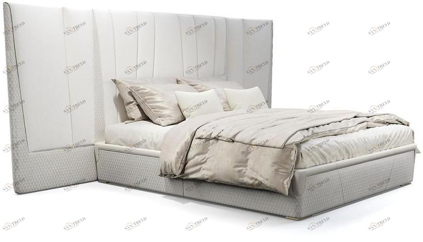 Capital Collection Двуспальная кровать с мягким изголовьем Majestic sun-id-1444920