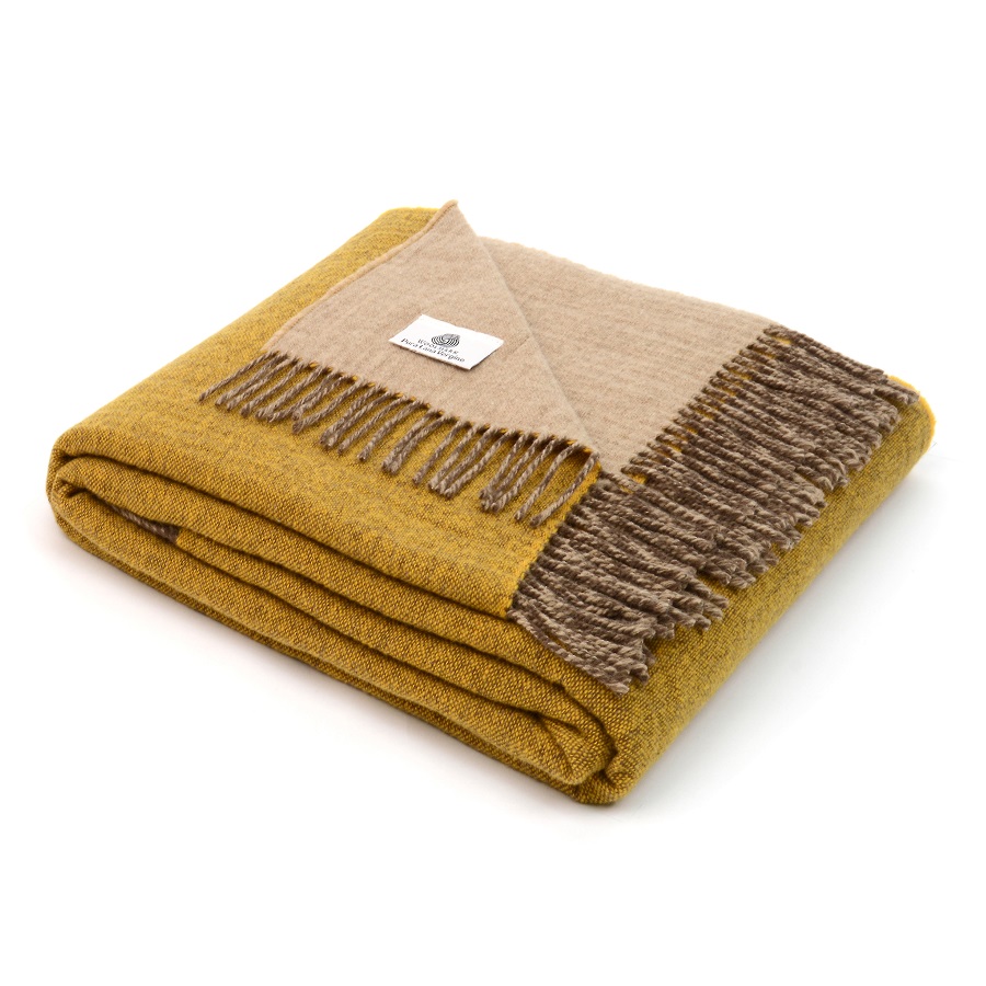 Плед Dioniso, 130х180 см, желтый MARZOTTO DIONISO1001 - Вид №1