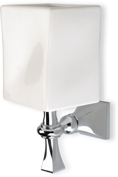 PR10(16-NE) Stil Haus Prisma, настенный керамический стакан, цвет золото - черная керамика