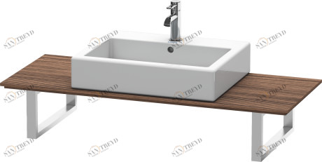 XL011C02121 X-Large Консоль для накладных раковин и встраиваемых умывальников Орех темный декор Duravit