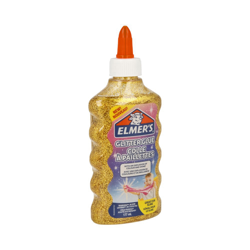 2077251 Клей для слаймов (177 мл) с золотыми блестками Elmer`s 