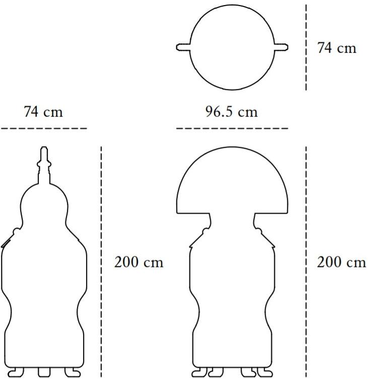 Scarlet Splendour Буфет из лакированной фанеры с распашными дверцами I danzatori Ch01 - Вид №6
