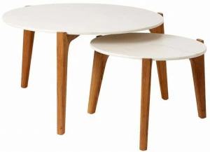 Royal Botania Низкий круглый мраморный садовый столик