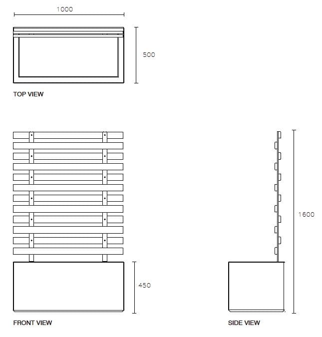 Плантатор для общественных мест с металлической решеткой SIT коробка ARCH-00129794 - Вид №2