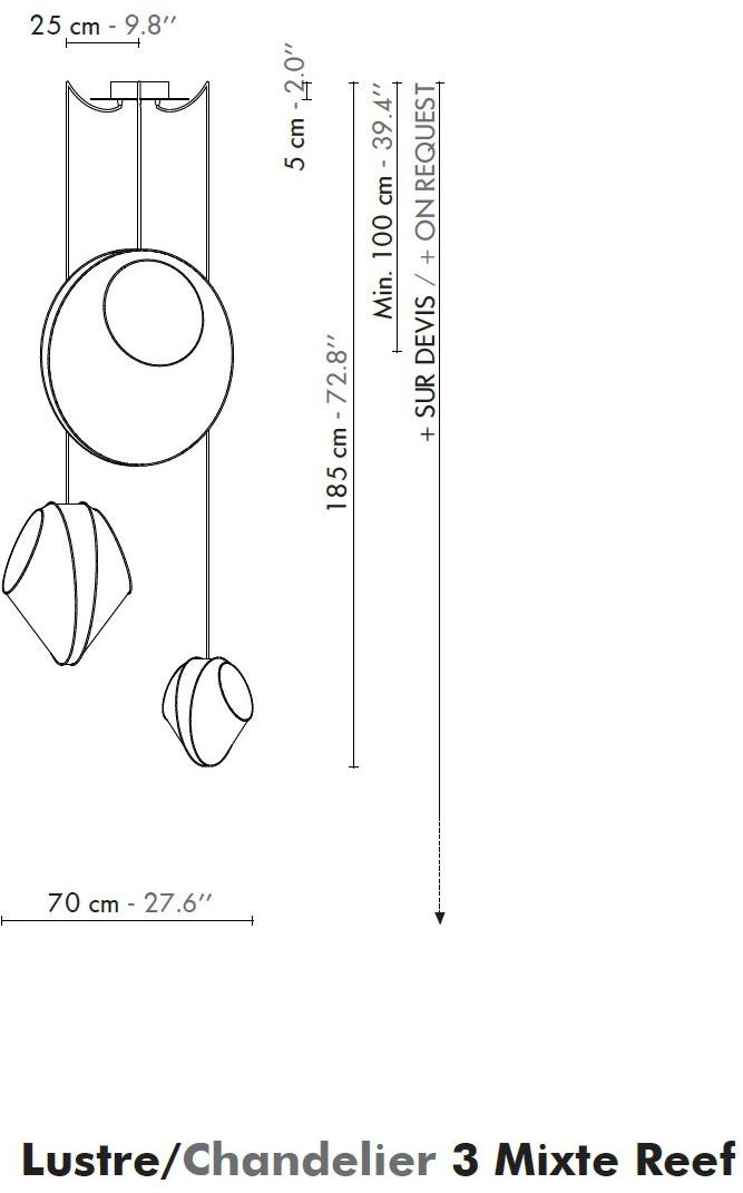 designheure Светодиодный подвесной светильник из ткани Reef sun-id-1345138 - Вид №7
