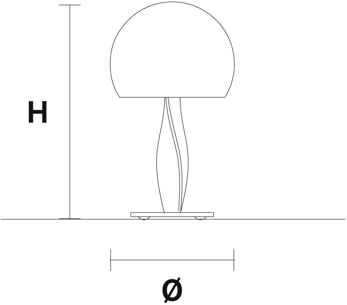 Masiero Настольная лампа из пенополиуритана Bustier sun-id-1475591 - Вид №1