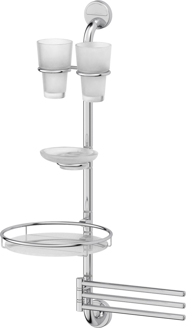 KD-208 C Штанга с 4-мя аксессуарами для ванной 70 cm FBS Luxia