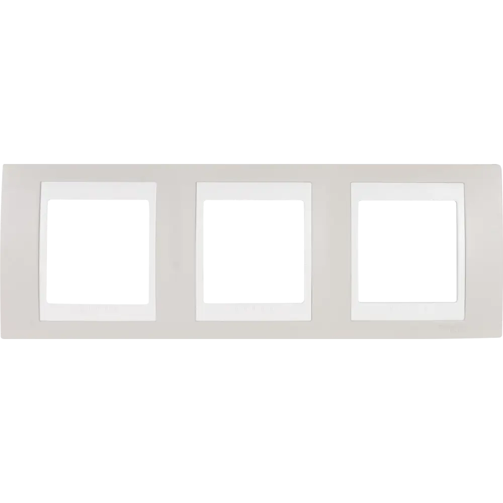 Рамка для розеток и выключателей Systeme Electric Unica 3 поста, цвет песчаный/бежевый STLM-2008748