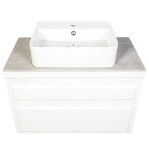 Тумба подвесная Modi, цвет белый софт Хром ORANGE sun-id-1516940 - Вид №2