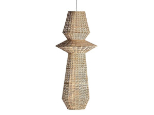 Подвесной светильник из ротанга