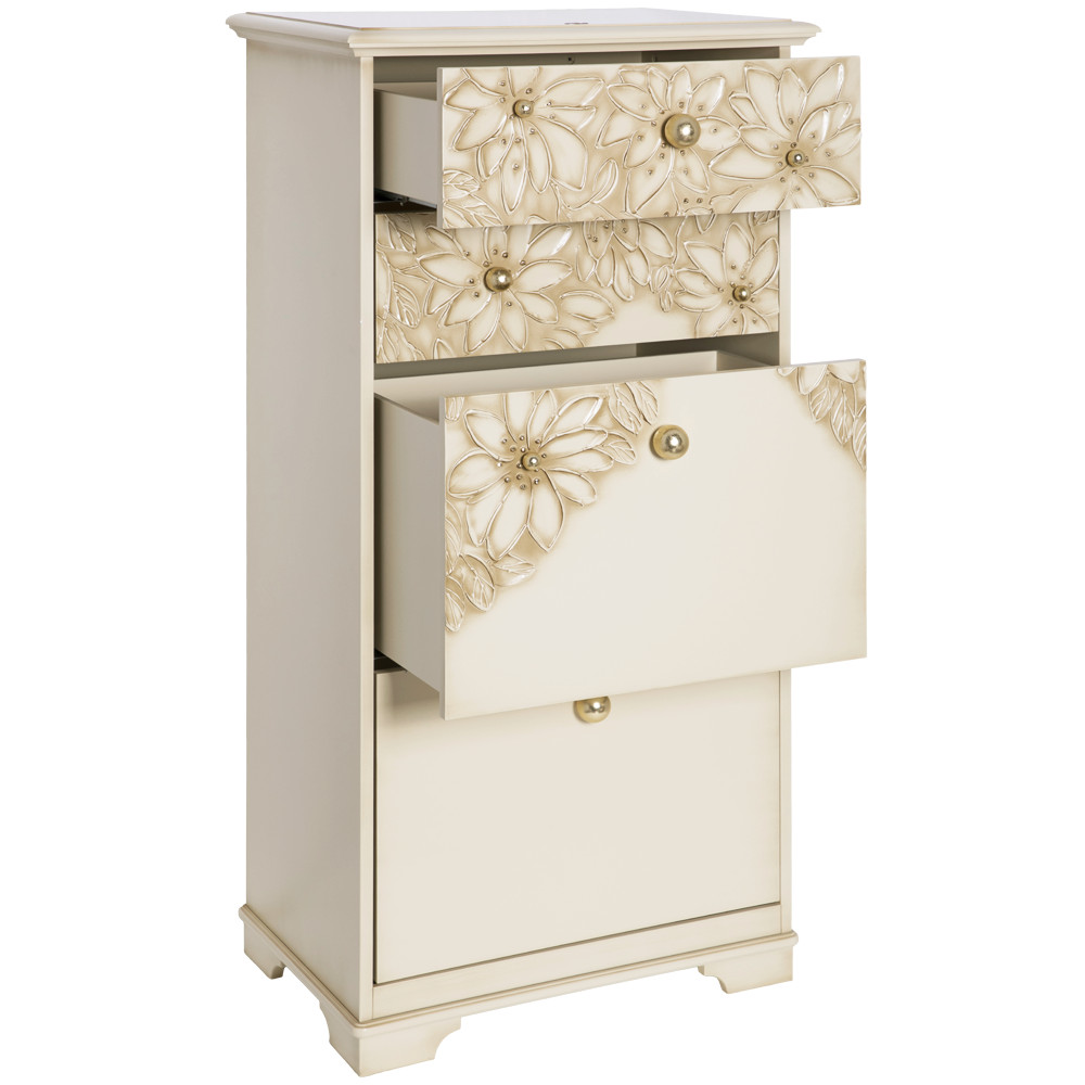 11619 Комод Терра-4 (с 4-мя ящиками) Айвори Мраморное Золото BOGACHO 4627196590502 - Вид №2