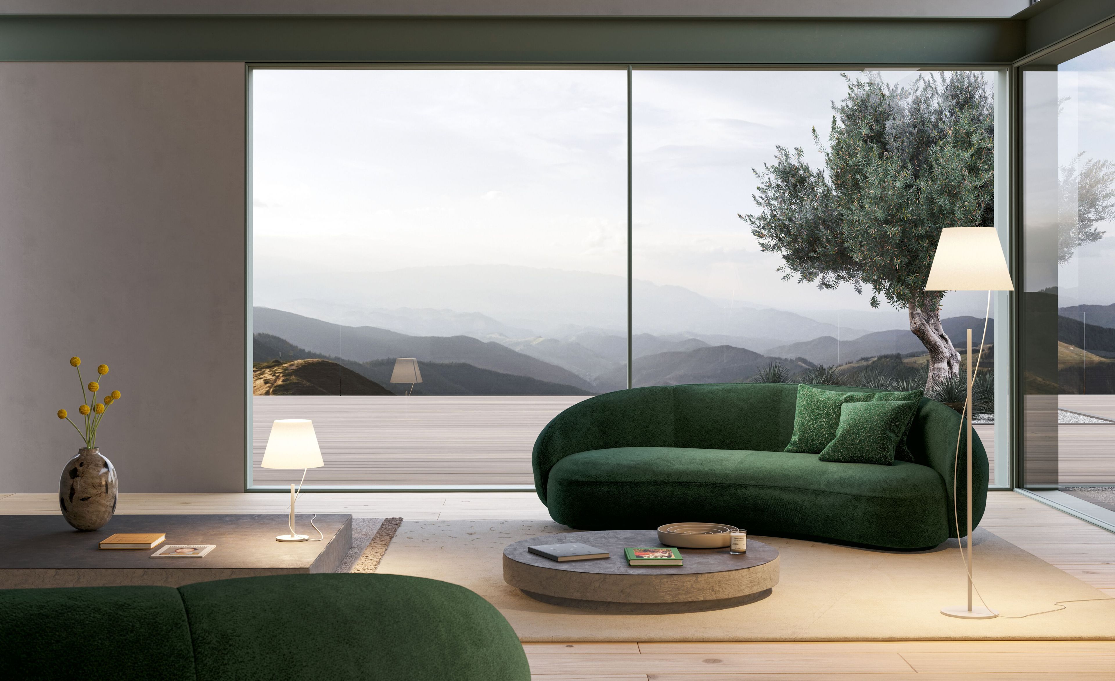 Бумага и металл светодиодный торшер Lodes Hover ARCH-00015728 - Вид №2