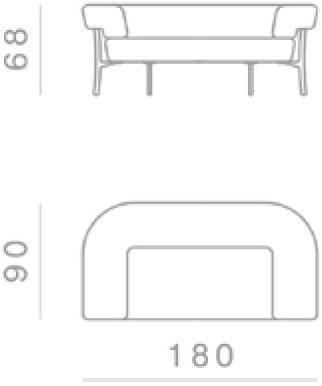 GHIDINI1961 3-х местный диван Katana sun-id-1415597 - Вид №6