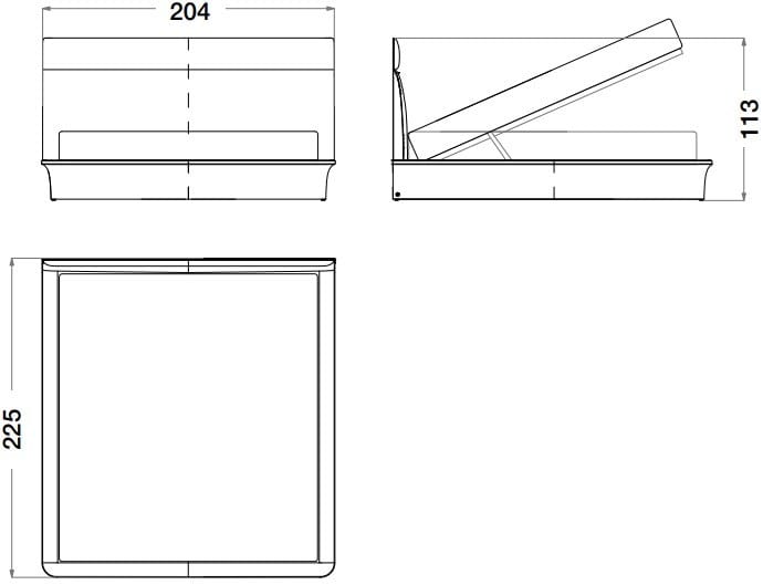Кожаная кровать для хранения с мягким изголовьем CPRN HOMOOD Starlight ARCH-00014556 - Вид №1