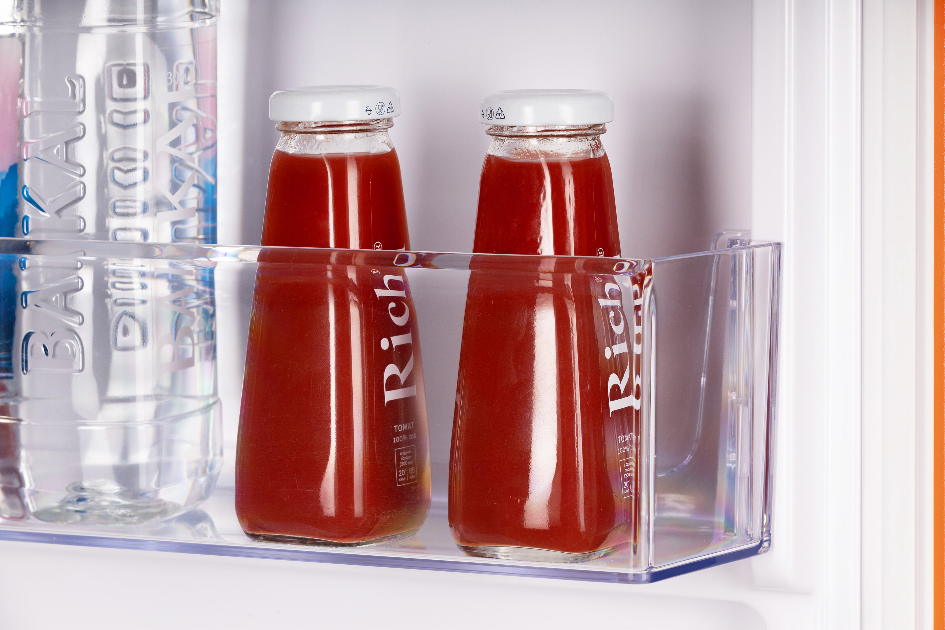 9021292 Холодильник с морозильником   Nordfrost NRB 164NF Or оранжевый STDN-0093338 - Вид №7