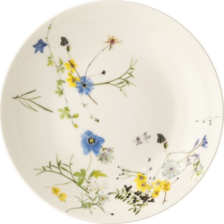 10624781 Rosenthal Тарелка суповая Rosenthal Альпийские цветы 21см, фарфор Фарфор 