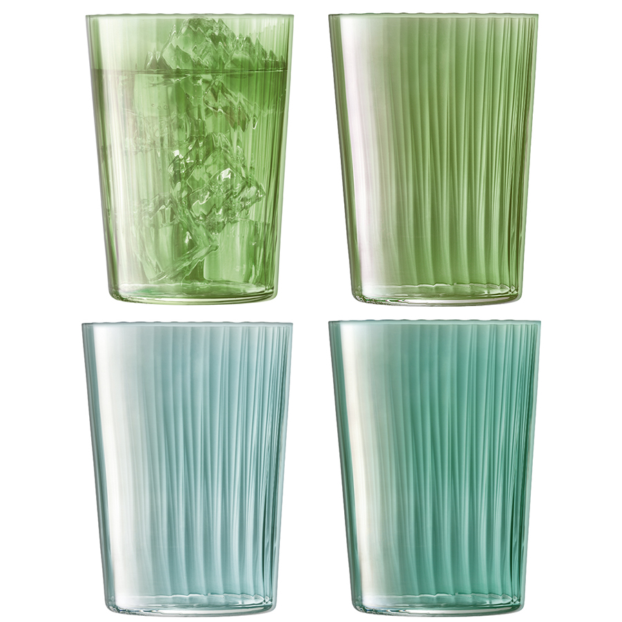 G060-18-150 Набор из 4 тумблеров gems 560 мл изумрудный LSA International 