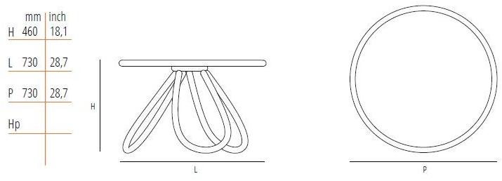 Wiener GTV Design Круглый деревянный журнальный столик Arch sun-id-1416789 - Вид №6