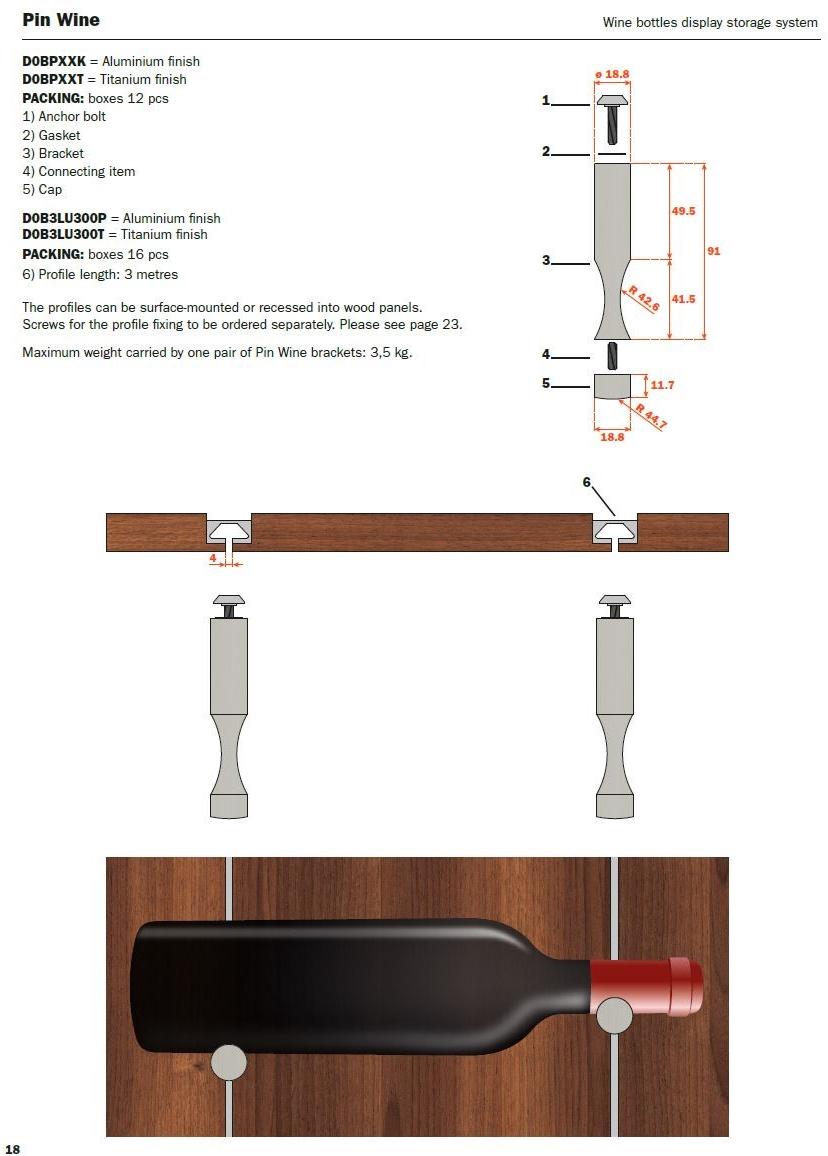 SALICE Система расстановки бутылок Pin sun-id-1441917 - Вид №5