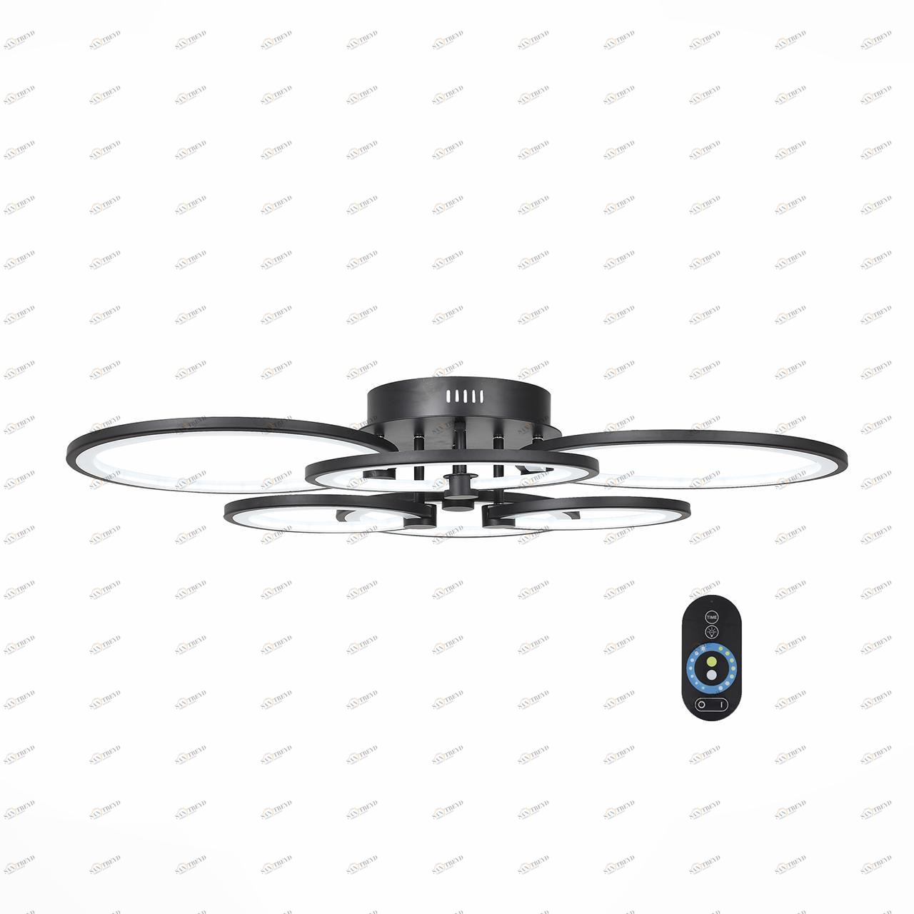 Потолочная светодиодная люстра ST Luce Twiddle Dimmer SL867.402.06 ST LUCE ДИЗАЙНЕРСКИЕ, TWIDDLE DIMMER BLACK 137053 Черный 