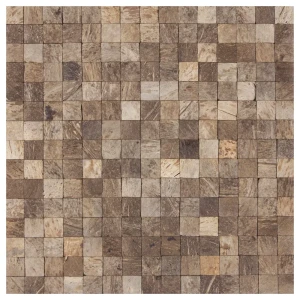 Мозаика Artens, 30х30 см, кокосовая скорлупа, цвет коричневый