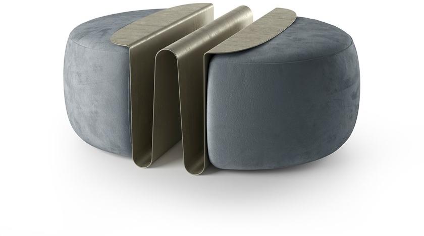 Natuzzi Круглый пуф с полкой для журналов Deep sun-id-1482697 - Вид №1