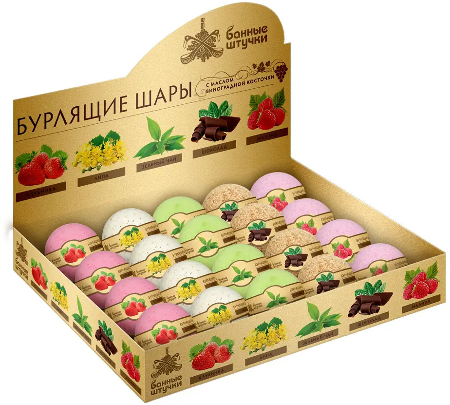 82631406 Бомбочка для ванны Банные Штучки в ассортименте 120 г STLM-0967367