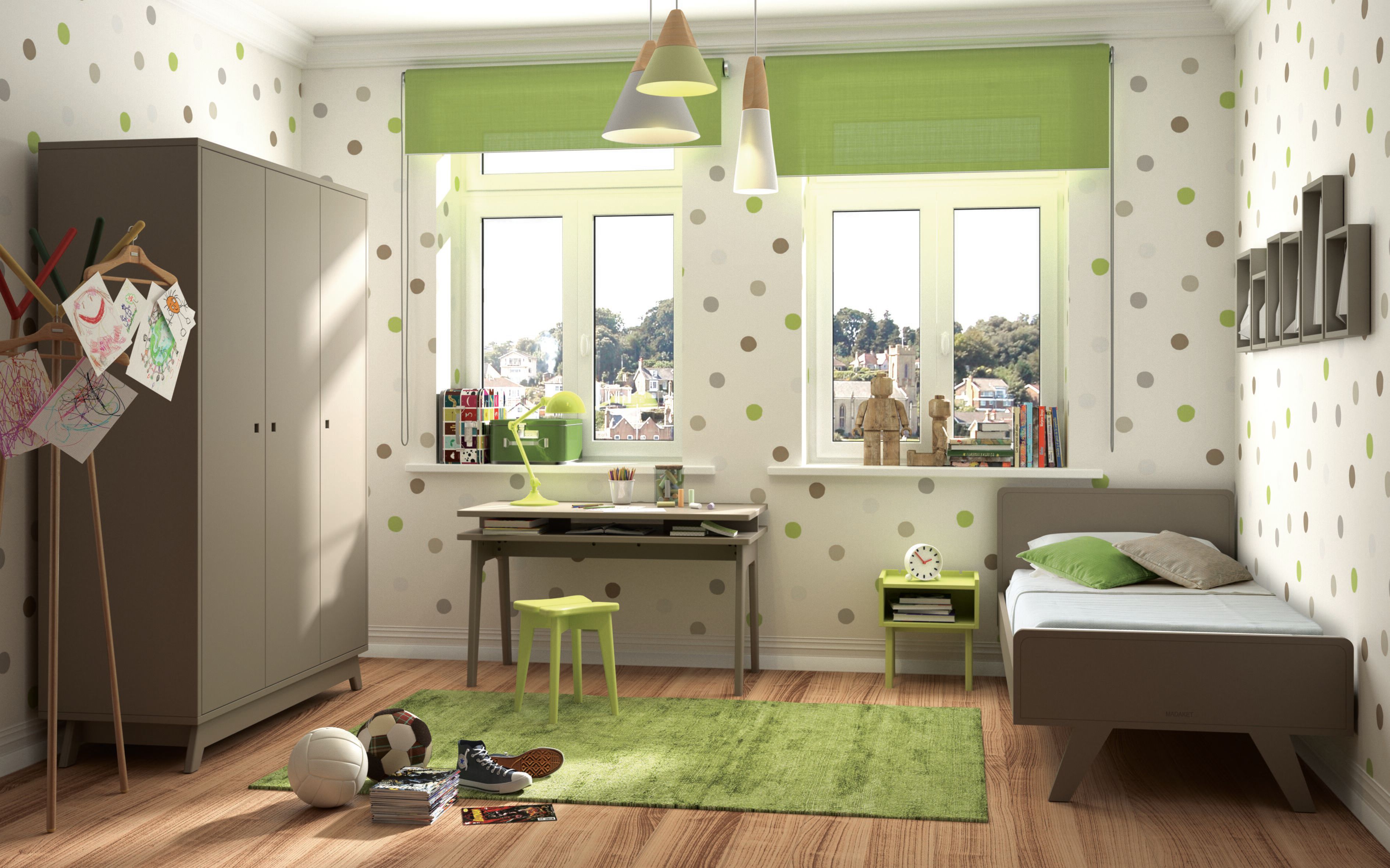 Секционная спальня для мальчиков Mathy by Bols ARCH-00032346 - Вид №2