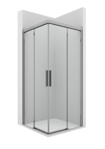 AM280......... 2L2 - Угловой душ с 2 раздвижными створками + 2 стационарными ROCA Fusion