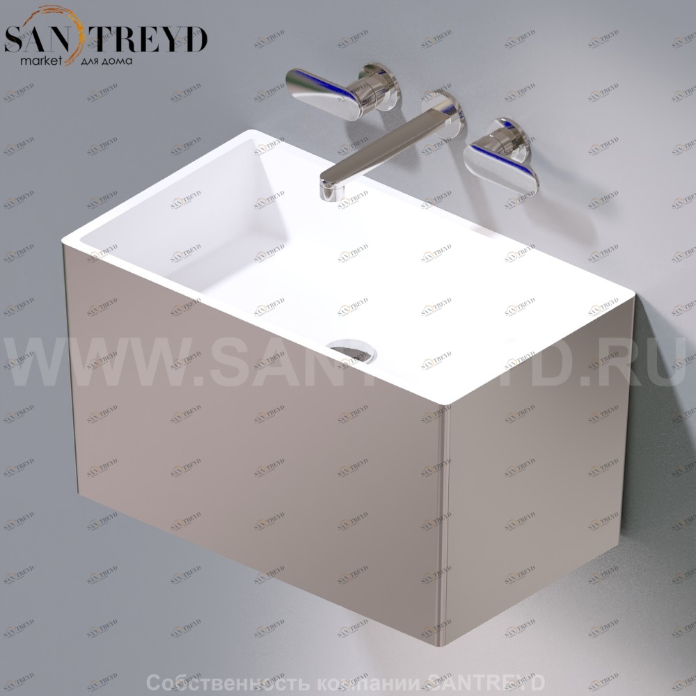 L111.251 Подвесная раковина настенная овальная A. e T. Italia TOWER белая AeT ITALIA