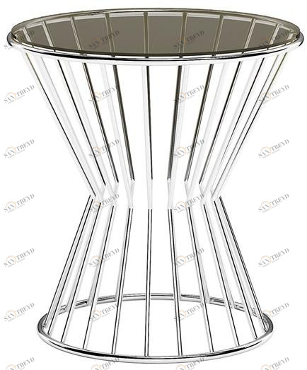 Capital Collection Круглый журнальный столик из металла и стекла sun-id-1361783