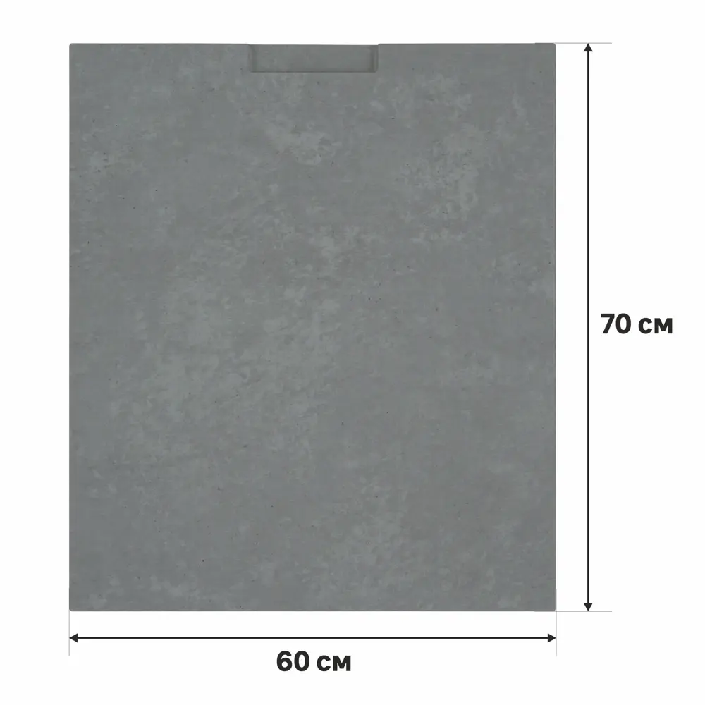 Дверь для шкафа Delinia «Берлин» 60x70 см, МДФ, цвет серый STLM-2054640 - Вид №1