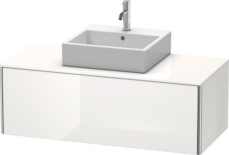 XS490204343 Тумбочка для подвесной консоли XSquare #XS4902 1200 x 548 мм Базальт матовый, декор Duravit - Вид №2