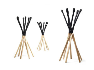 Напольная вешалка из бука