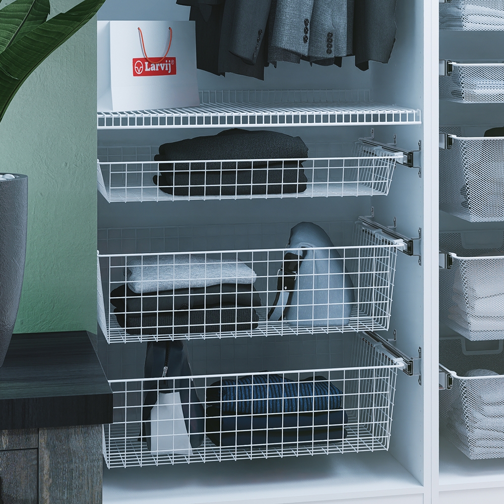 Проволочная корзина , 643х555х185 мм, белый LJPS0608 Public Steel Россия  - Вид №1