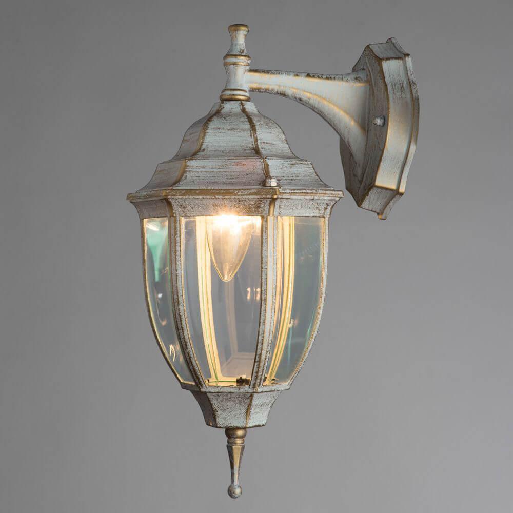 Уличный настенный светильник белый Arte Lamp Pegasus A3152AL-1WG ARTE LAMP ПОД СТАРИНУ, ФОНАРЬ 00-3897472 Белый  - Вид №3