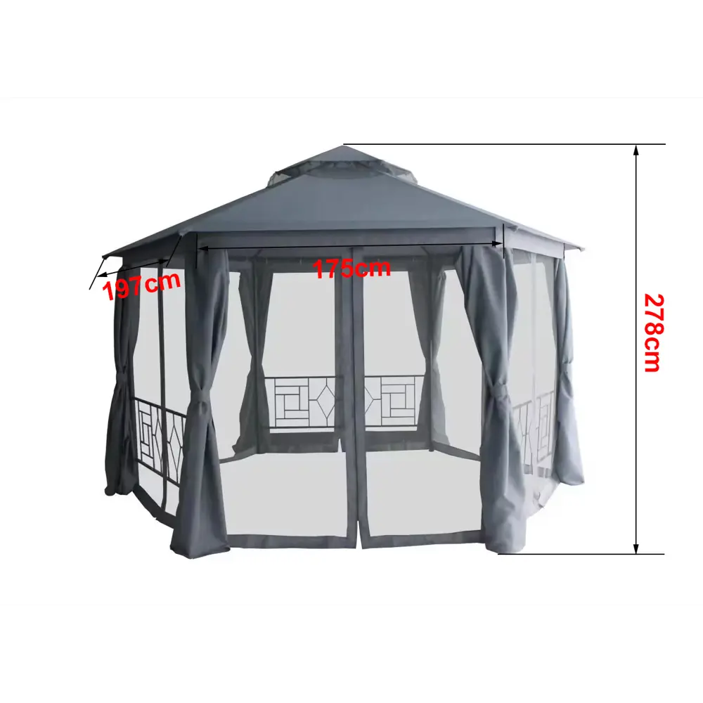 Павильон BEGINIA Нью 2x2x2 м сталь Товар без серии STLM-2175388 - Вид №22