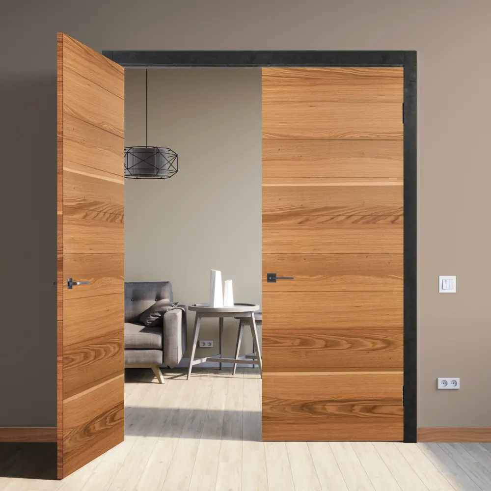 Комплект двери Loft глухая 60x200 см шпон цвет дуб рустик с добором 100 мм 89428561 STLM-2040405 МАРИО РИОЛИ  - Вид №3