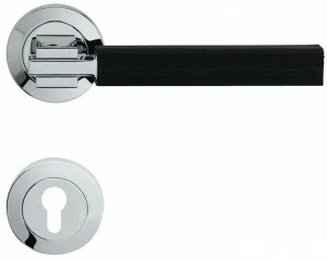 LINEA CALI' Ручка из хромированной латуни на розетке с замком Elle pelle